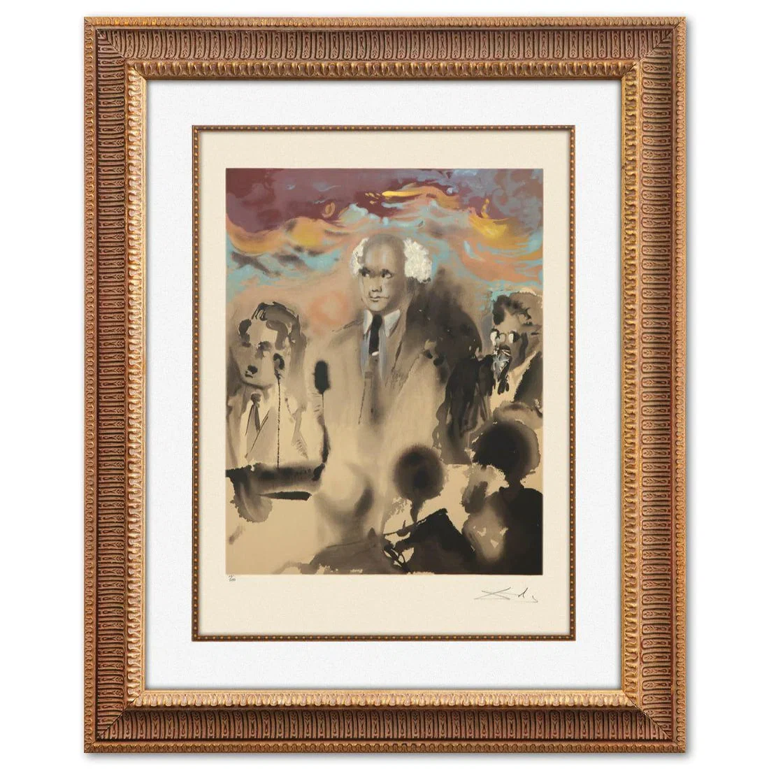 Salvador Dali- Original Lithograph "A moment in history"