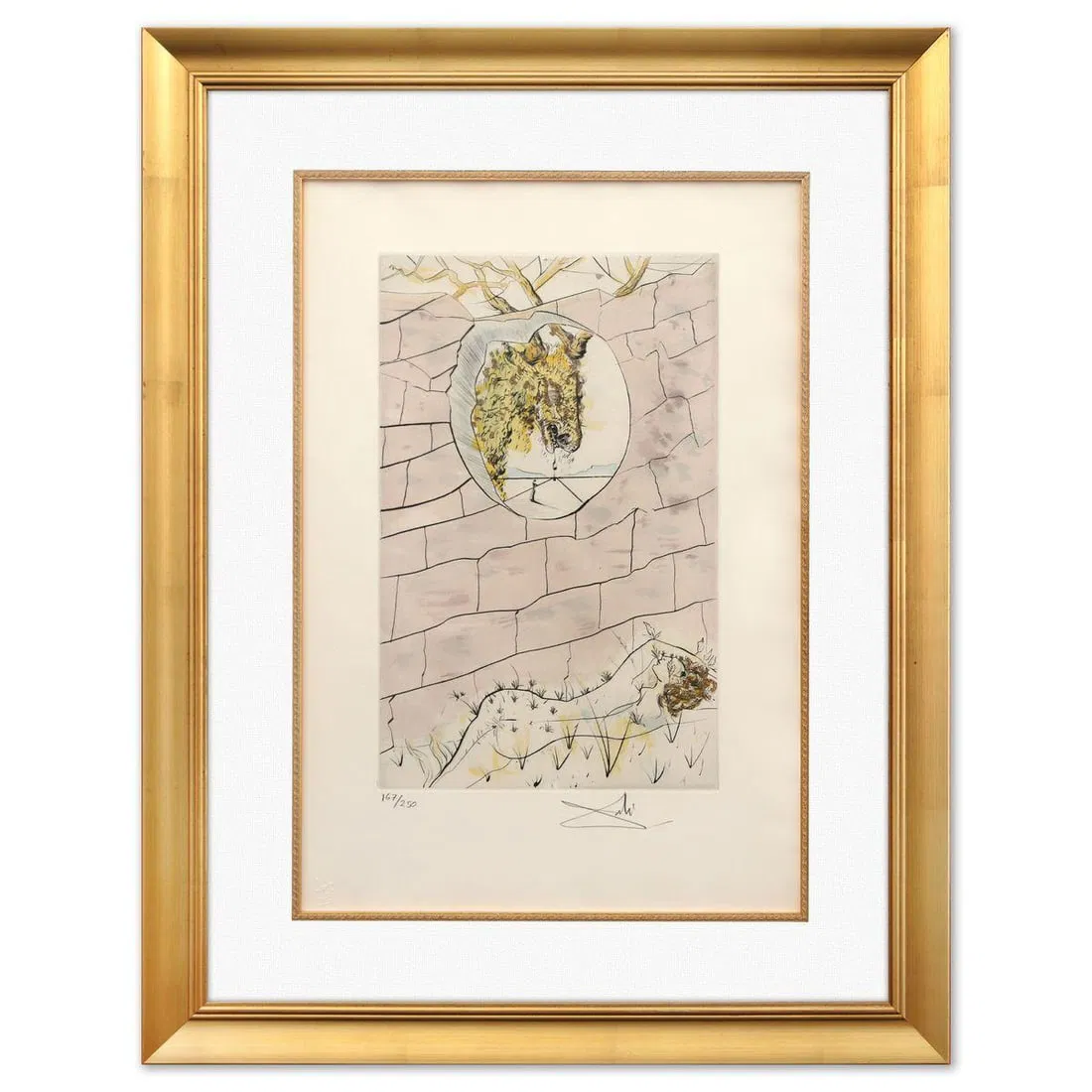 Salvador Dali- Original Lithograph "The Beloved Looks Forth"
