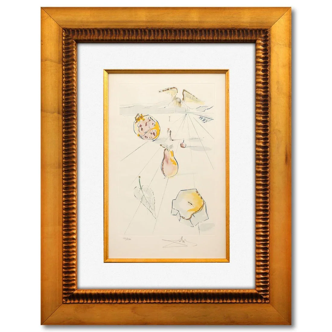 Salvador Dali- Original Lithograph "The Fruits of the Valley from Song of Songs of Solomon