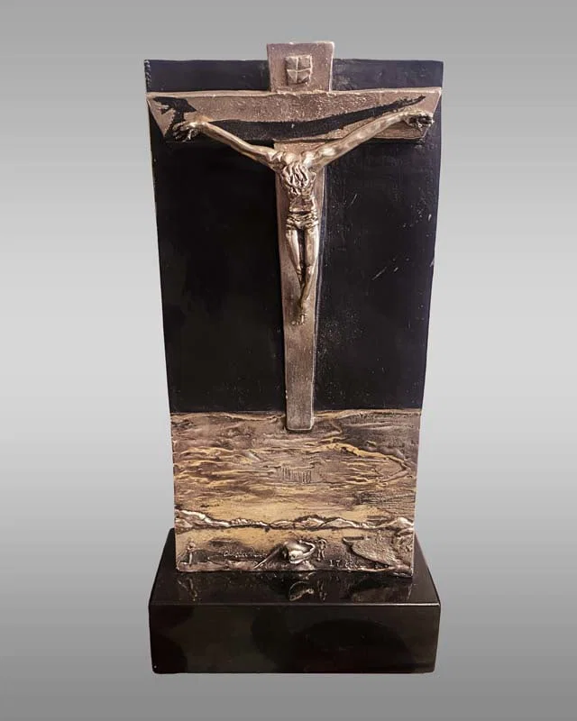 Salvador Dali (Spanish 1904-1989) Bronze Sculpture Christ on the Cross