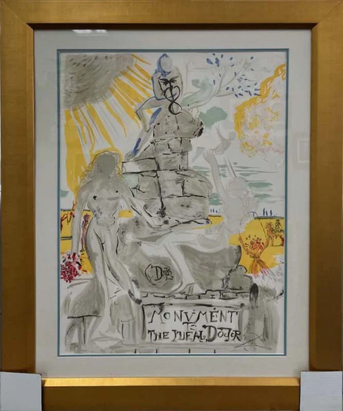 Salvador Dali (Spanish 1904-1989) Limited Edition Lithograph Hand signed and numbered Monument to