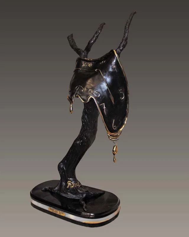 Salvador Dali (Spanish 1904-1989) Tearful Soft Watch Bronze Sculpture