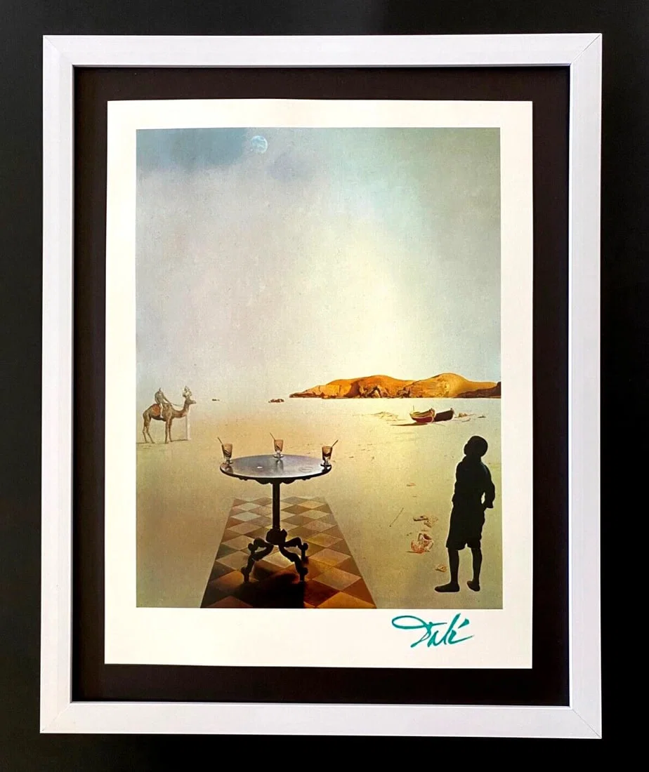 SALVADOR DALI | Vintage 1970 Signed | Framed Offset Lithograph | New Frame