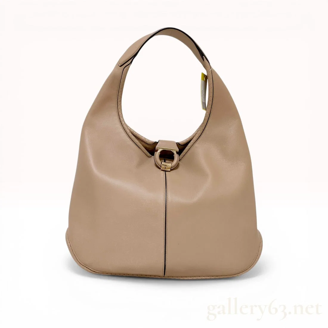 Salvatore Ferragamo Margot Gancini Leather Hobo Bag