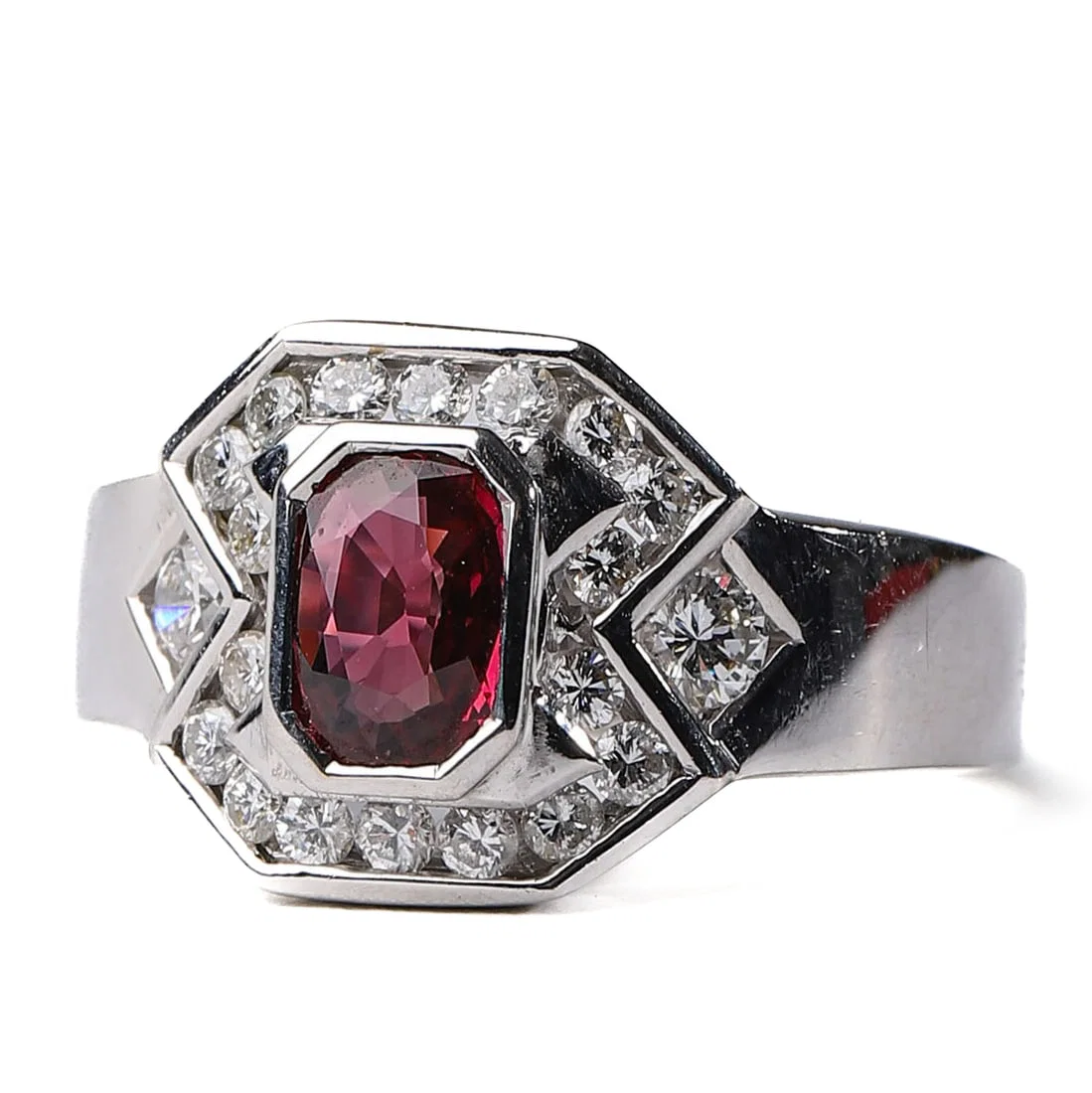 SALVINI NATURAL RUBY AND DIAMOND RING