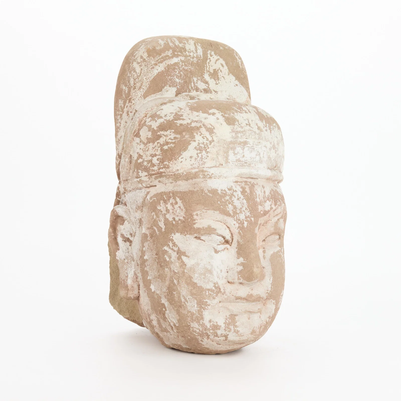 Sandstone Chinese Buddha Head Sculpture