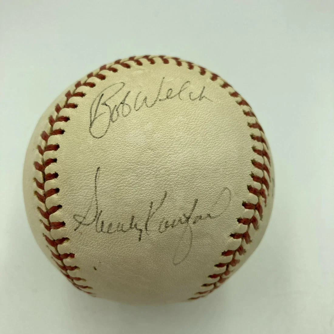Sandy Koufax Twice Signed Baseball Los Angeles Dodgers JSA COA
