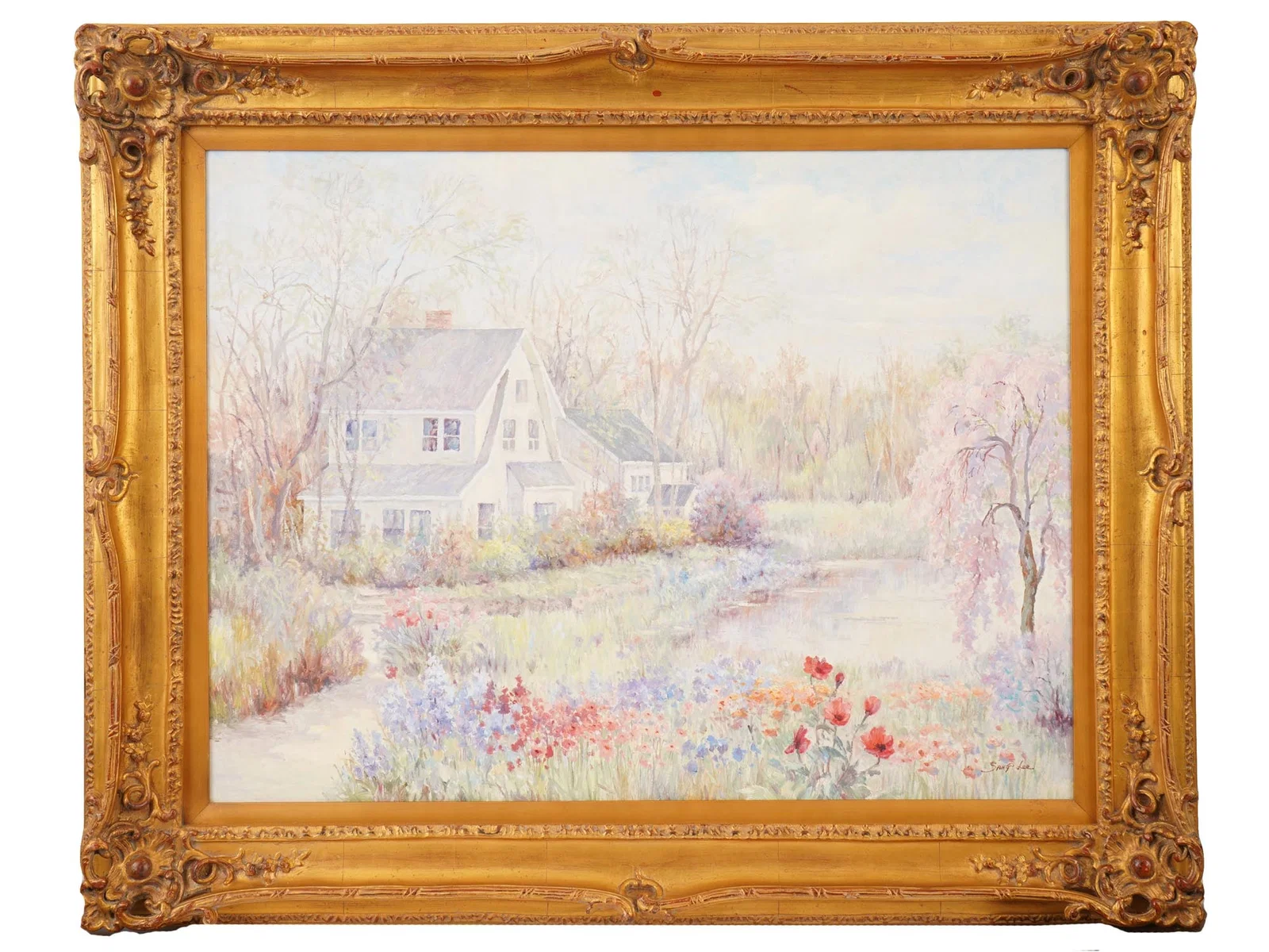 SANG LEE CONTEMPORARY KOREAN LANDSCAPE OIL PAINTING