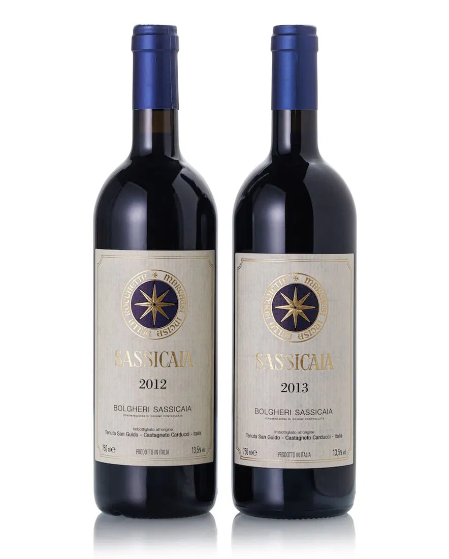 Sassicaia, 2012 (1x 750ml) Sassicaia, 2013 (1x 750ml)