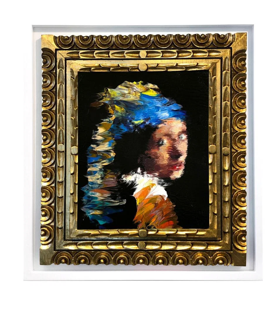 SASTOQUE, Alex, b. 1983 Hommage to Vermeer (Girl with a Pearl Earring, 1665), 2021