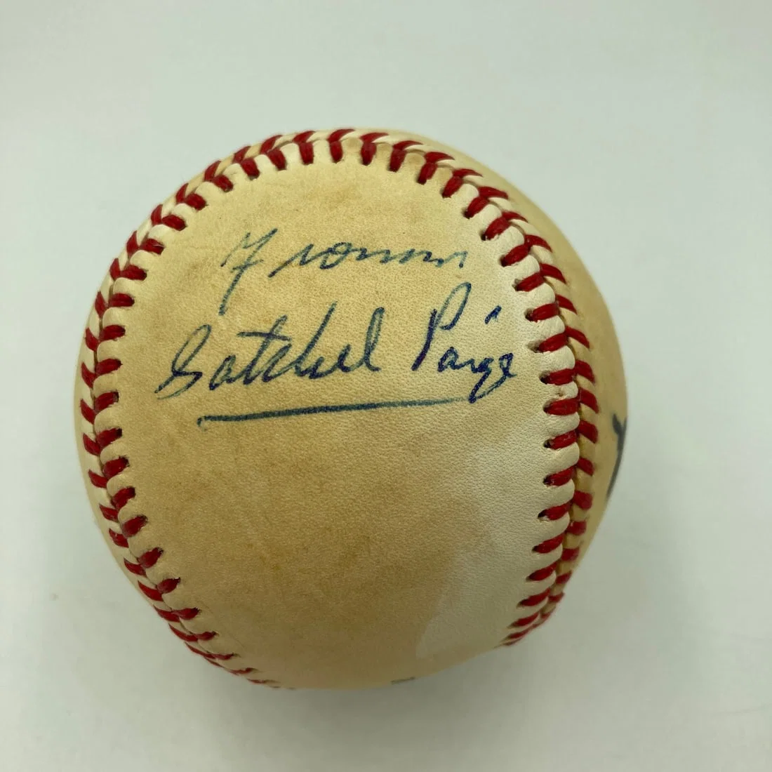 Satchel Paige Autographed Official League Baseball with JSA Authentication