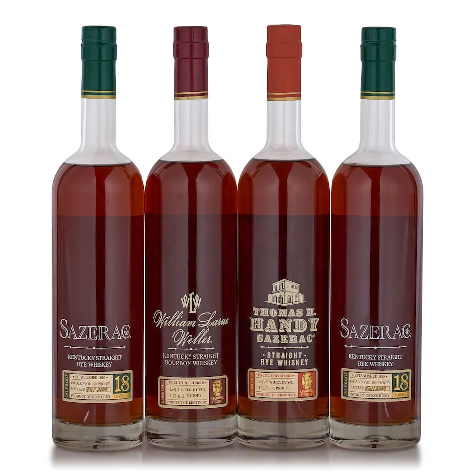Sazerac 18 Years Old, 2009 (2 bottles, 750ml) Thomas H. Handy Sazerac Rye, 2009 (1 bottle, 750ml...