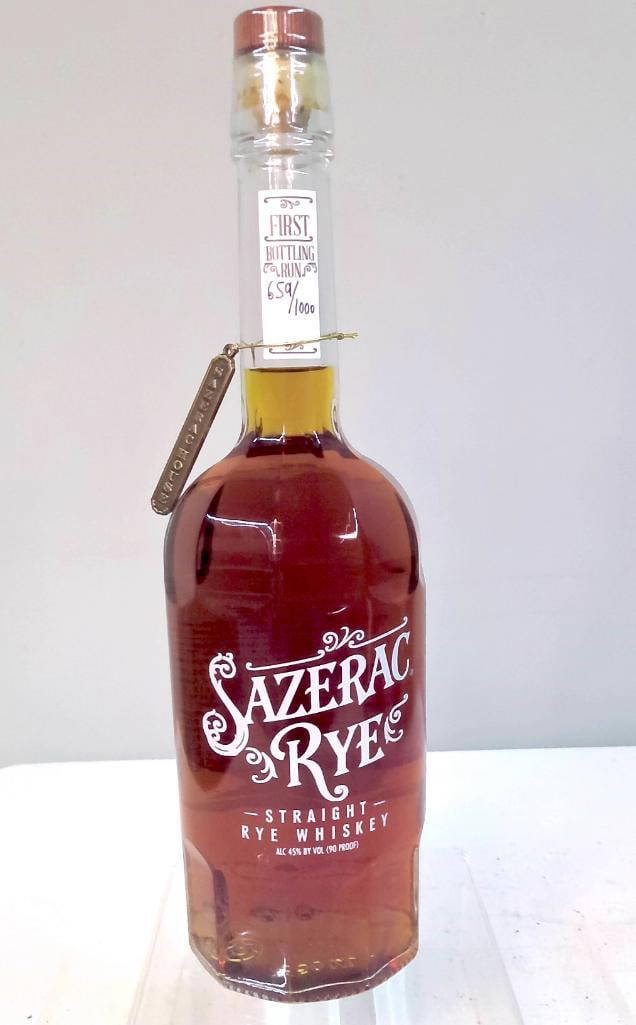 Sazerac Rye Straight Rye Whiskey - First Bottling Run (New Orleans)