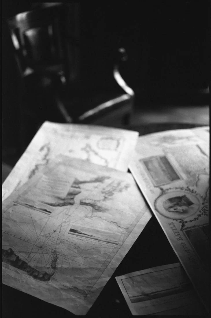 Sea Maps, Melford Hall, Suffolk - Silver Gelatin