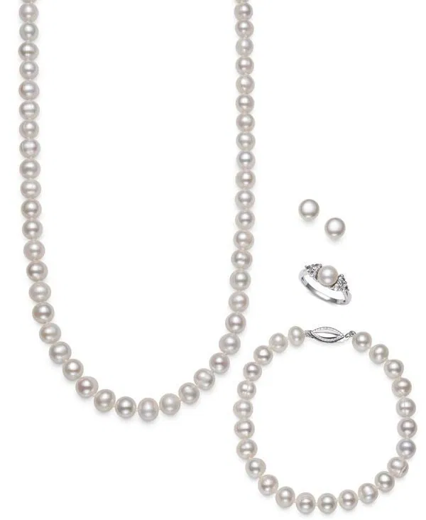 (Second-hand) Belle de Mer Pearl Jewelry Set of Four