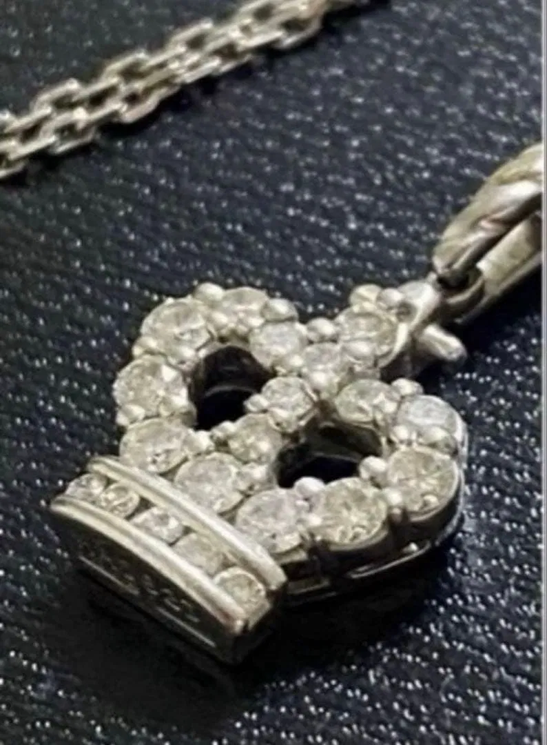 (Second-hand) Brand new unused Royal Asscher diamond necklace