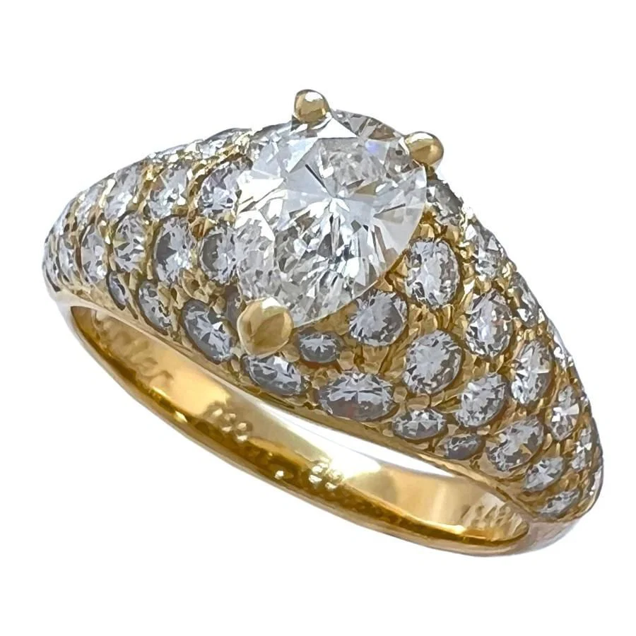 Second-hand Cartier Simple Series Pear-Shaped Diamond Ring