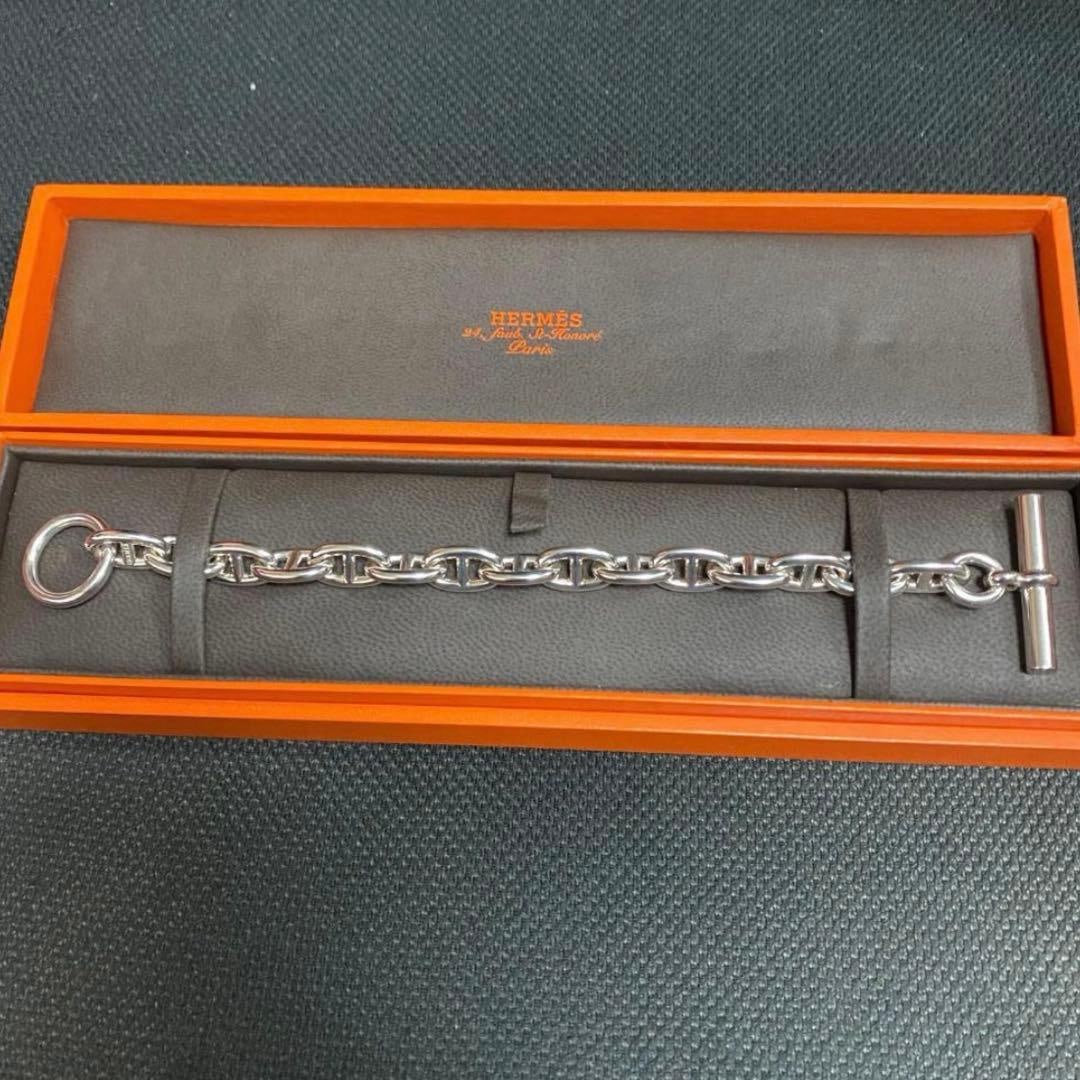 Second-hand Hermès Chaine d'Ancre Bracelet MM 15 Silver Link Bracelet