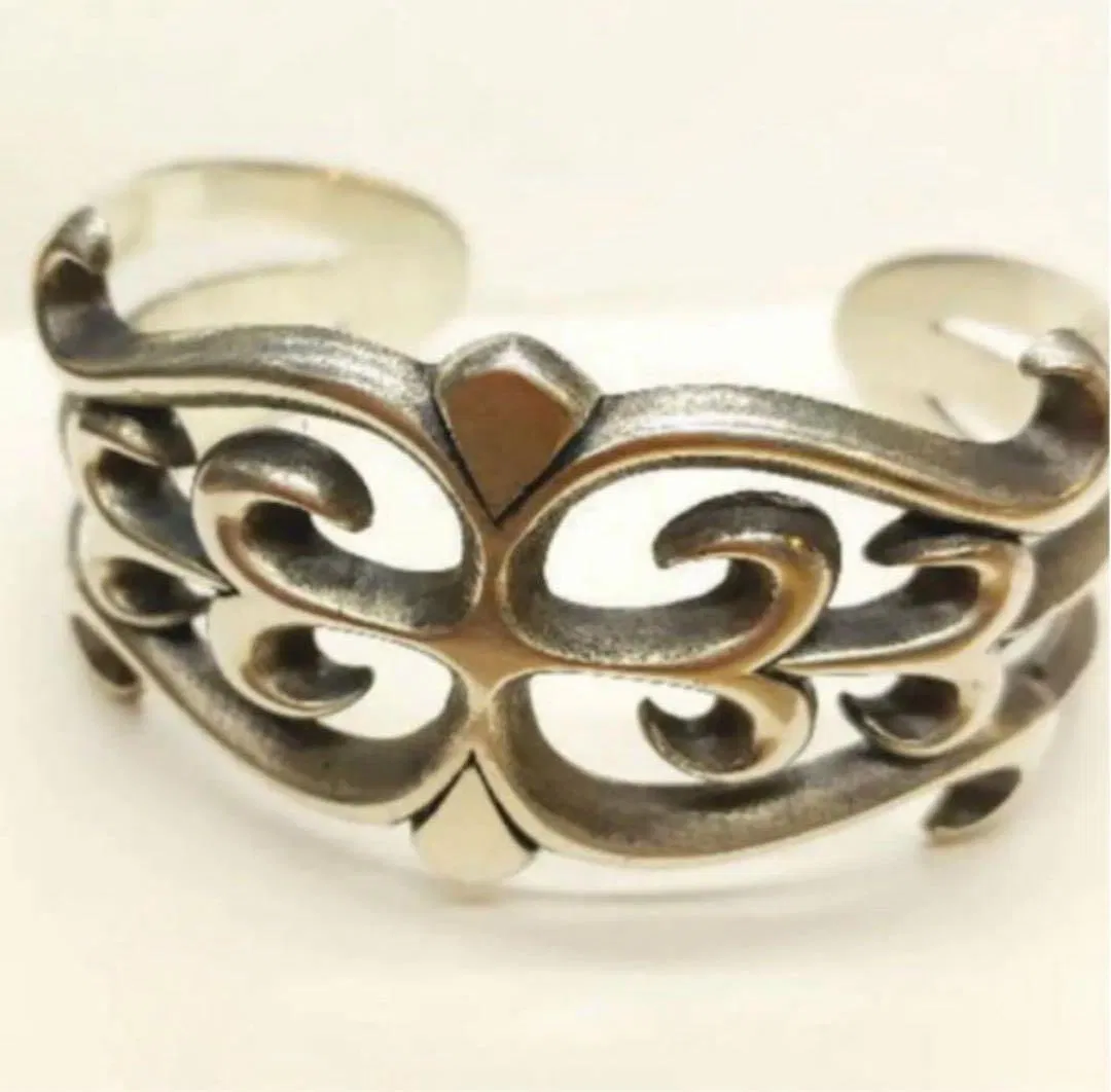 (Second-hand) Native American Jewelry/Navajo 925 Silver Bracelet