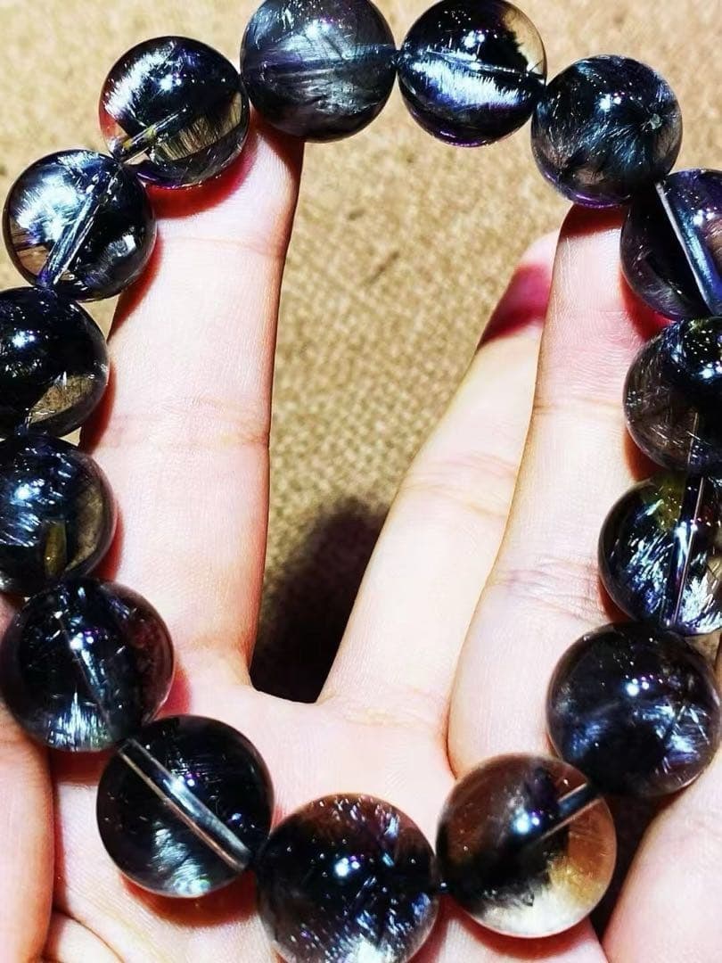 Second-hand Platinum titanium rutile quartz bracelet