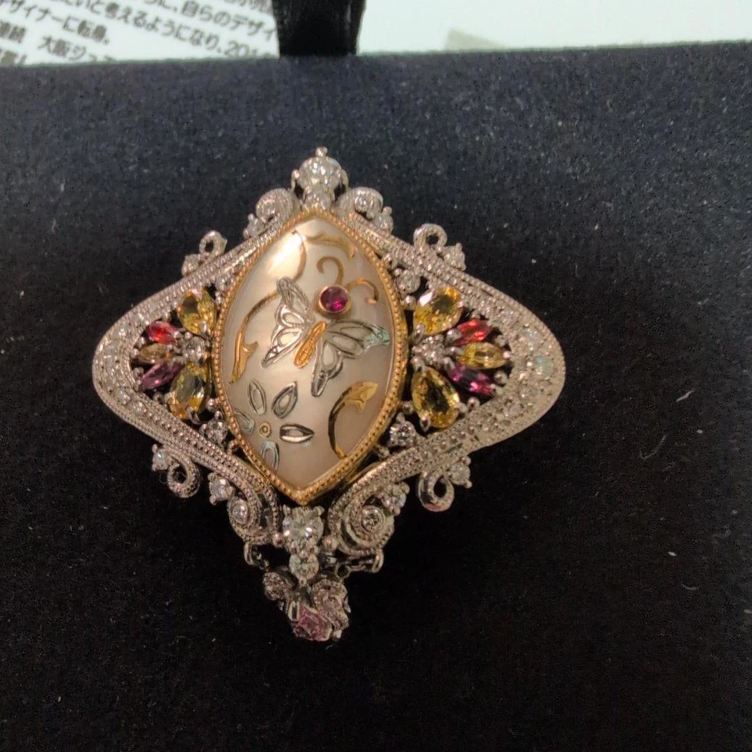 Second-hand White Pearl Mother of Pearl Natural Stone Pendant Top