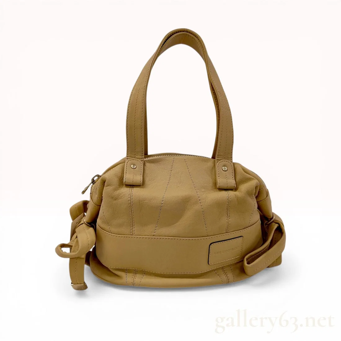 See by Chlo?© Tan Pebbled Leather Satchel Handbag