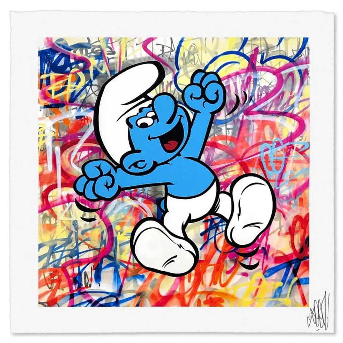 Seen, "Smurf" Limited Edition, Numbered and Hand Signed with Letter Authenticity
