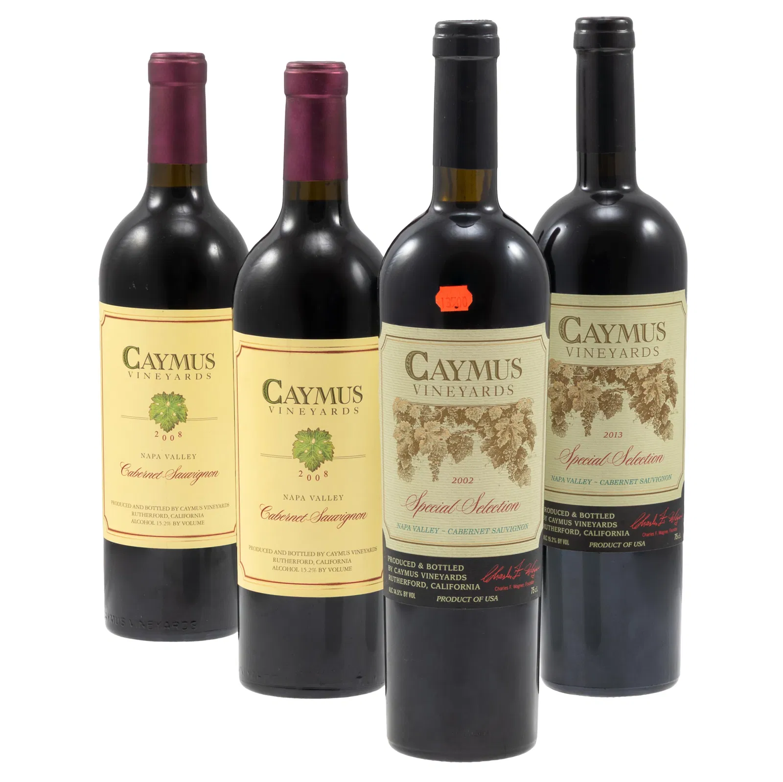 Selection of Caymus Vineyards Cabernet Sauvignon