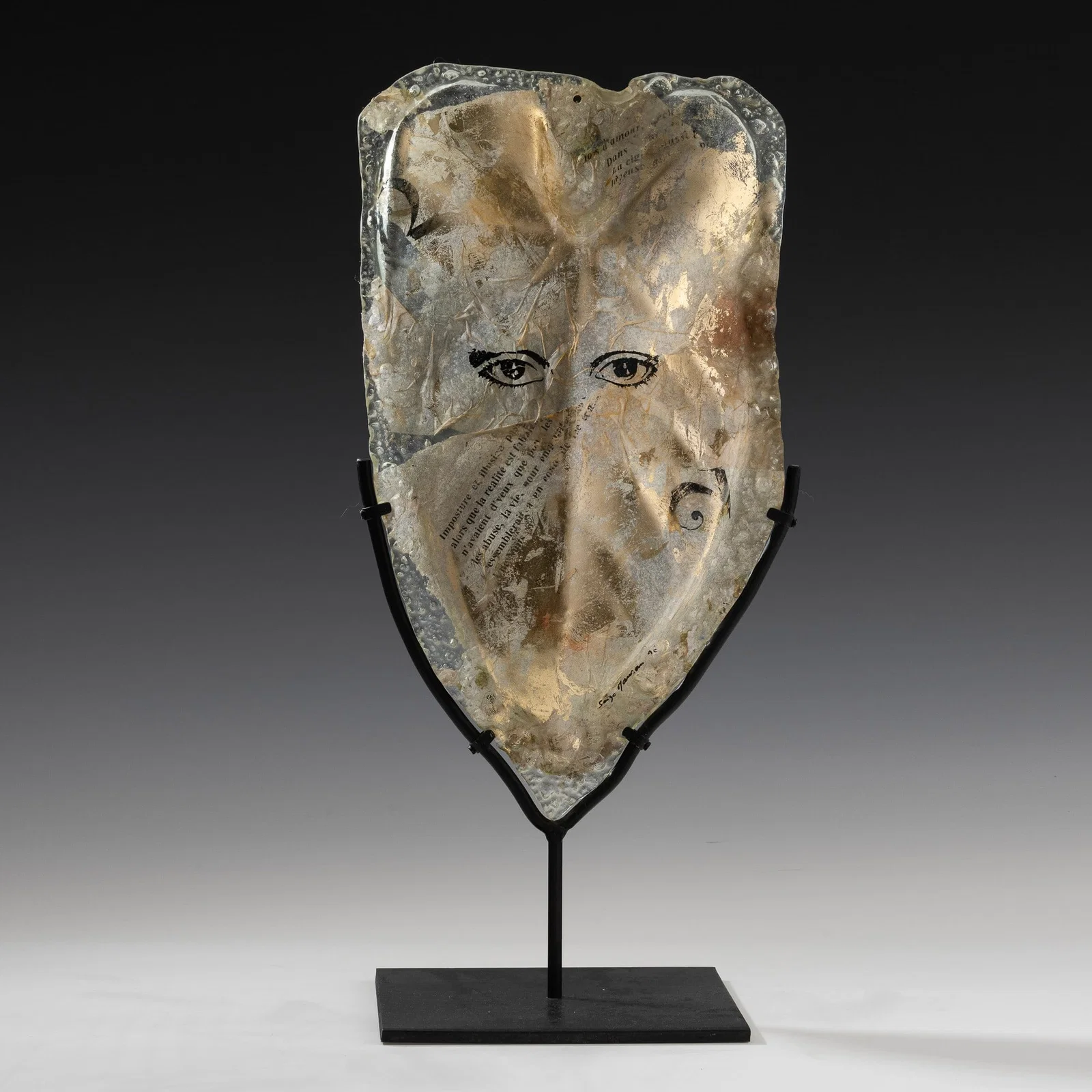 Serge Mansau 1930-2019 Masque Feuille 1996