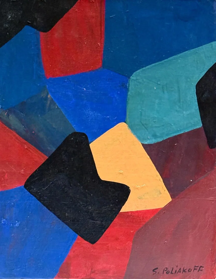 Serge Poliakoff, Oil on canvas.