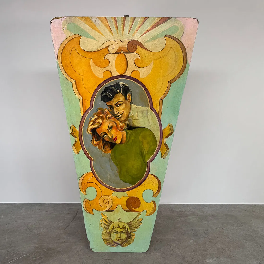 Set of 6 Beautifully Painted Wooden Fairground Panels