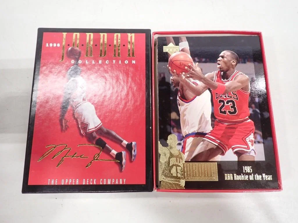 Set of Michael Jordan Chicago Bulls Upper Deck Basketball Trading Cards