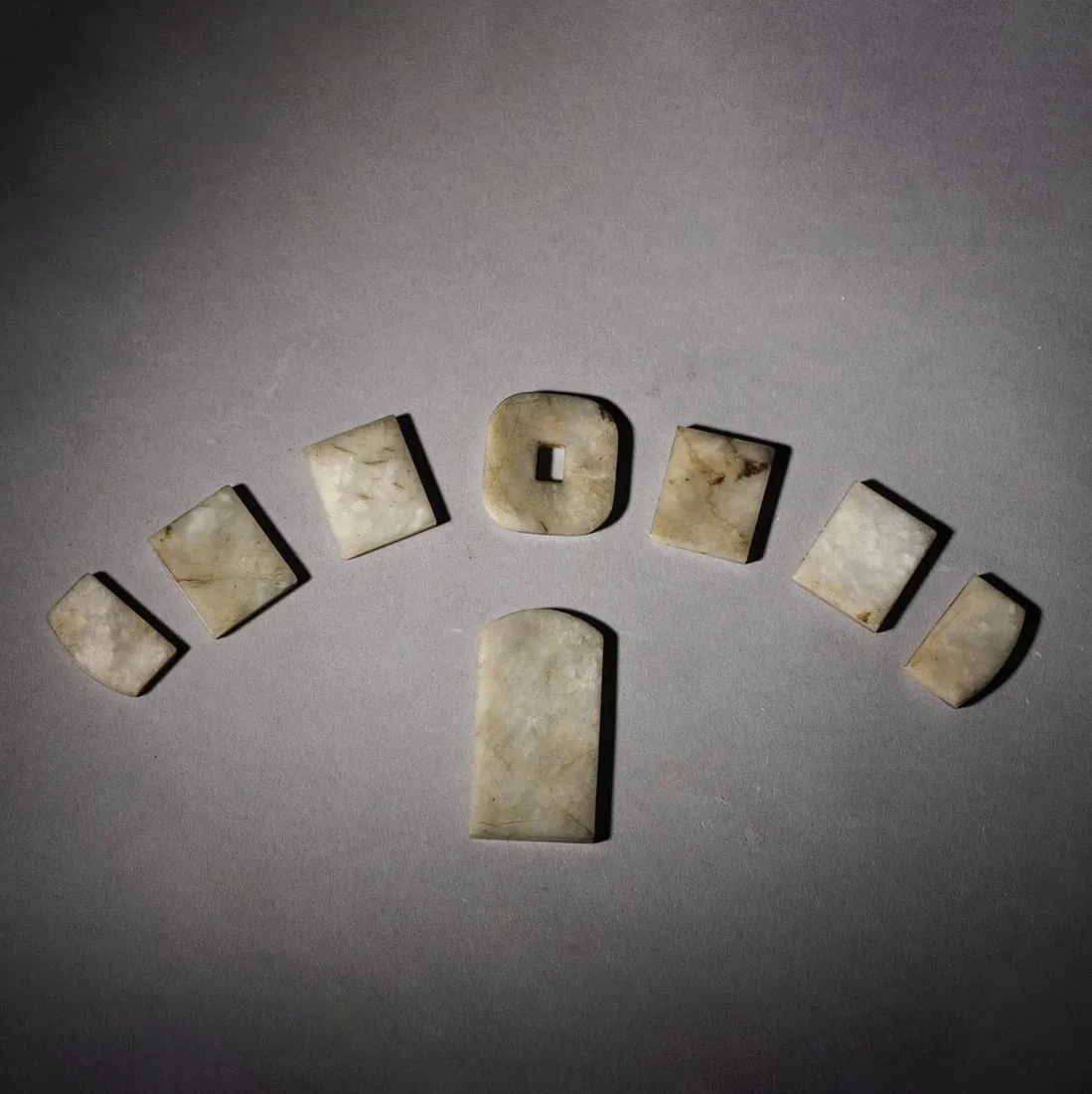 Set of White Jade Appliques