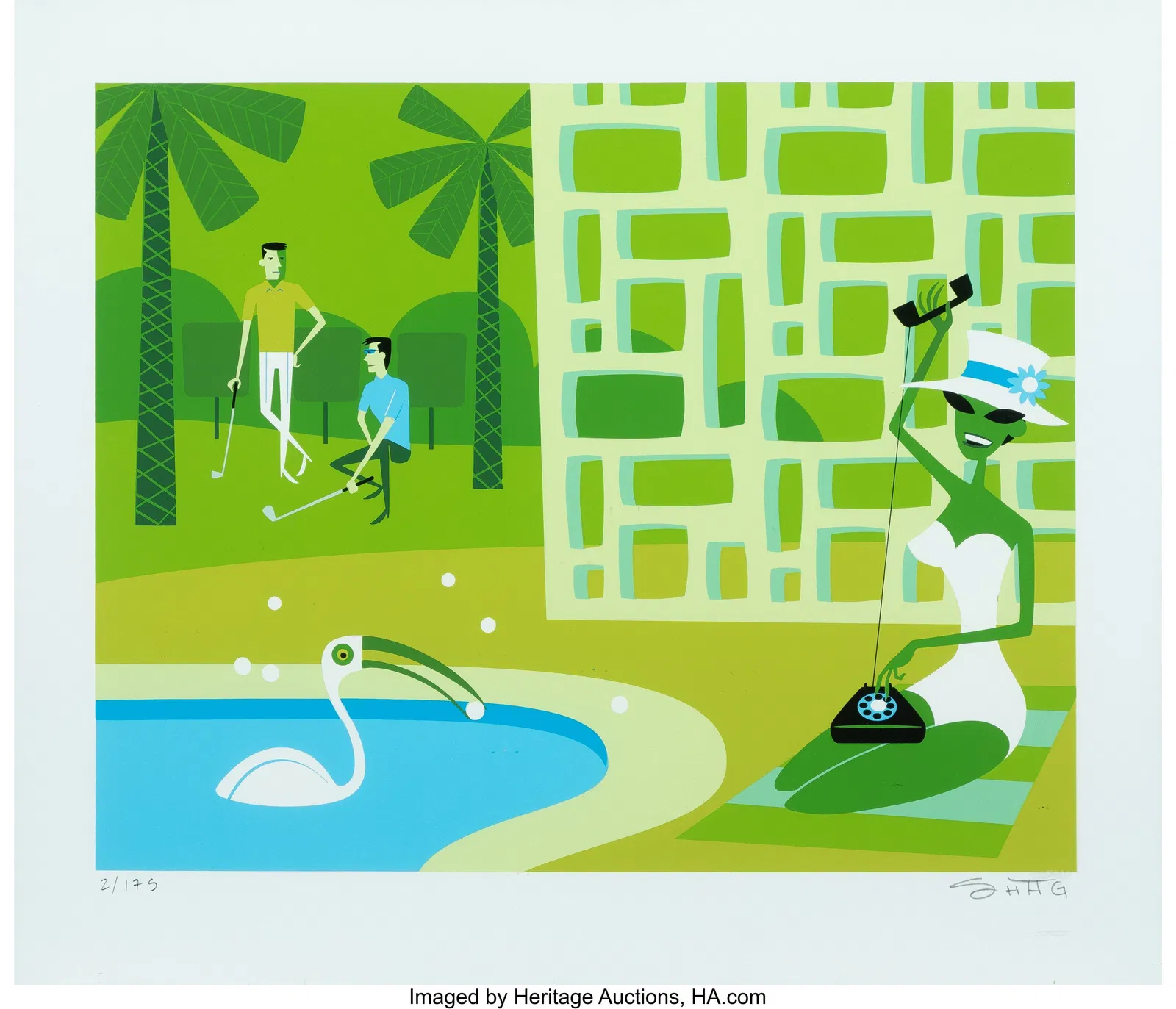 SHAG (b. 1962) The Fourteenth Hole, 2012 Screenp