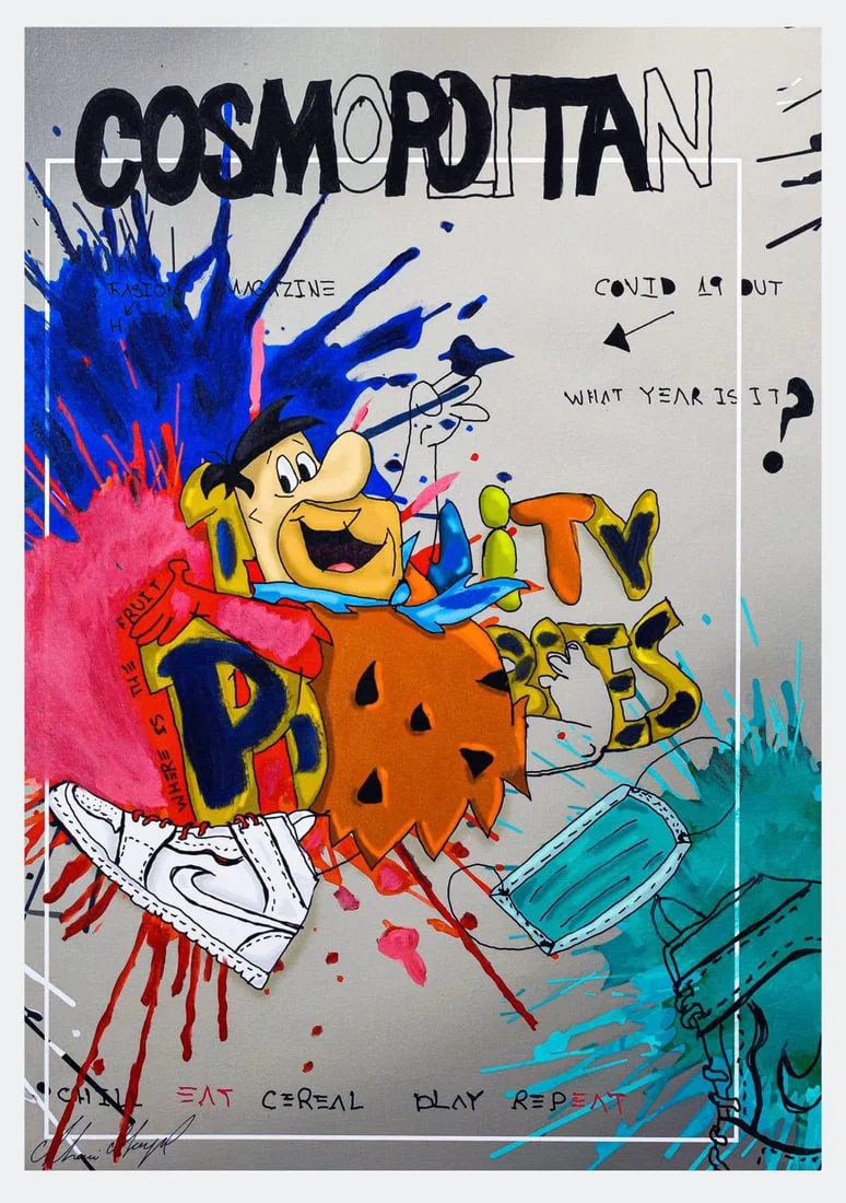 Shani Moyal- Original Mixed Media "Fruity Pebbels"