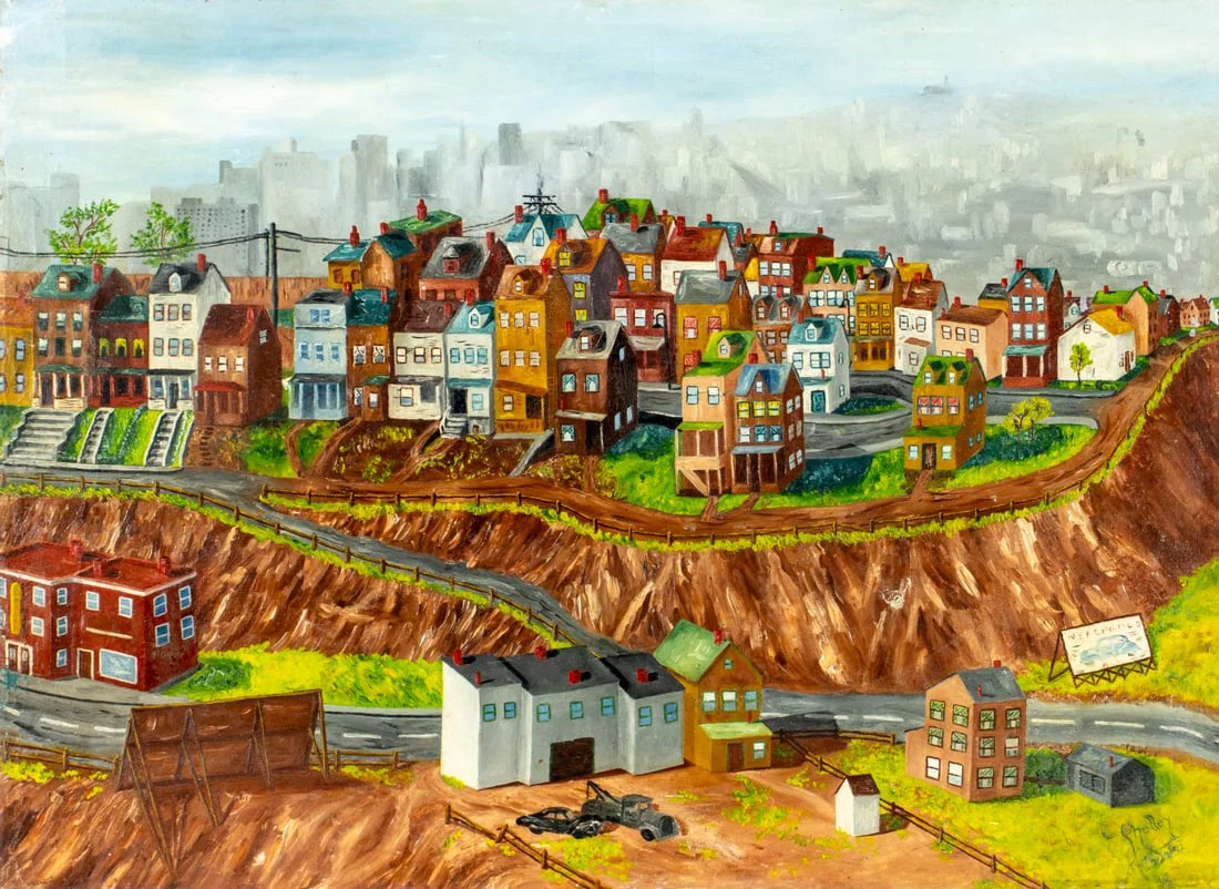 Shelley (PA,mid 20C) oil painting