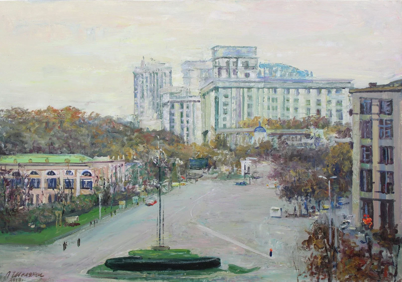 Shelyakin Leonid (Ukrainian artist), "Kyiv landscape", oil on canvas
