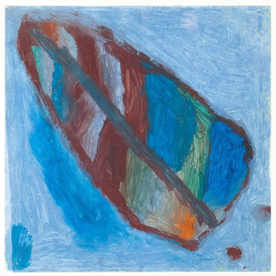 Sheojuk Etidllooie "Composition" Oil Stick Drawing