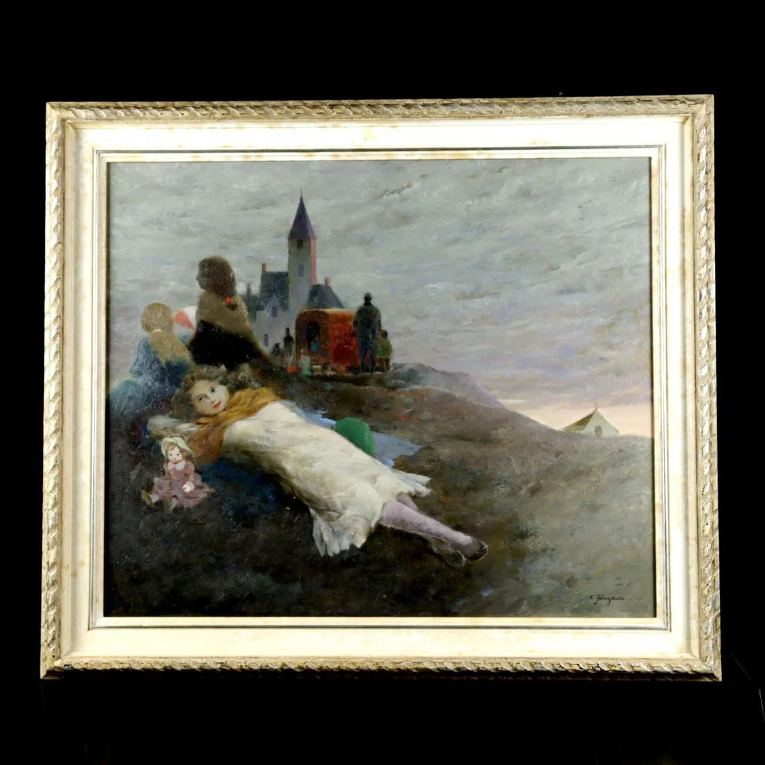 Shinseke Kuniaki - Hill, hand-painted oil painting