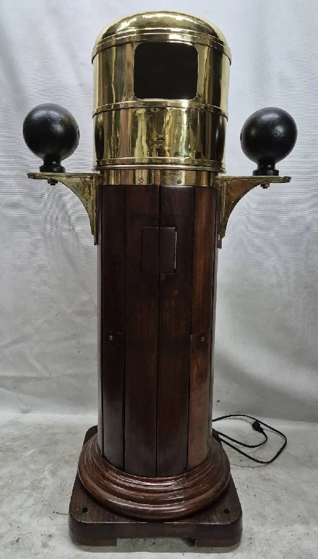 Ship's Binnacle with Compass by Kelvin and Hughes