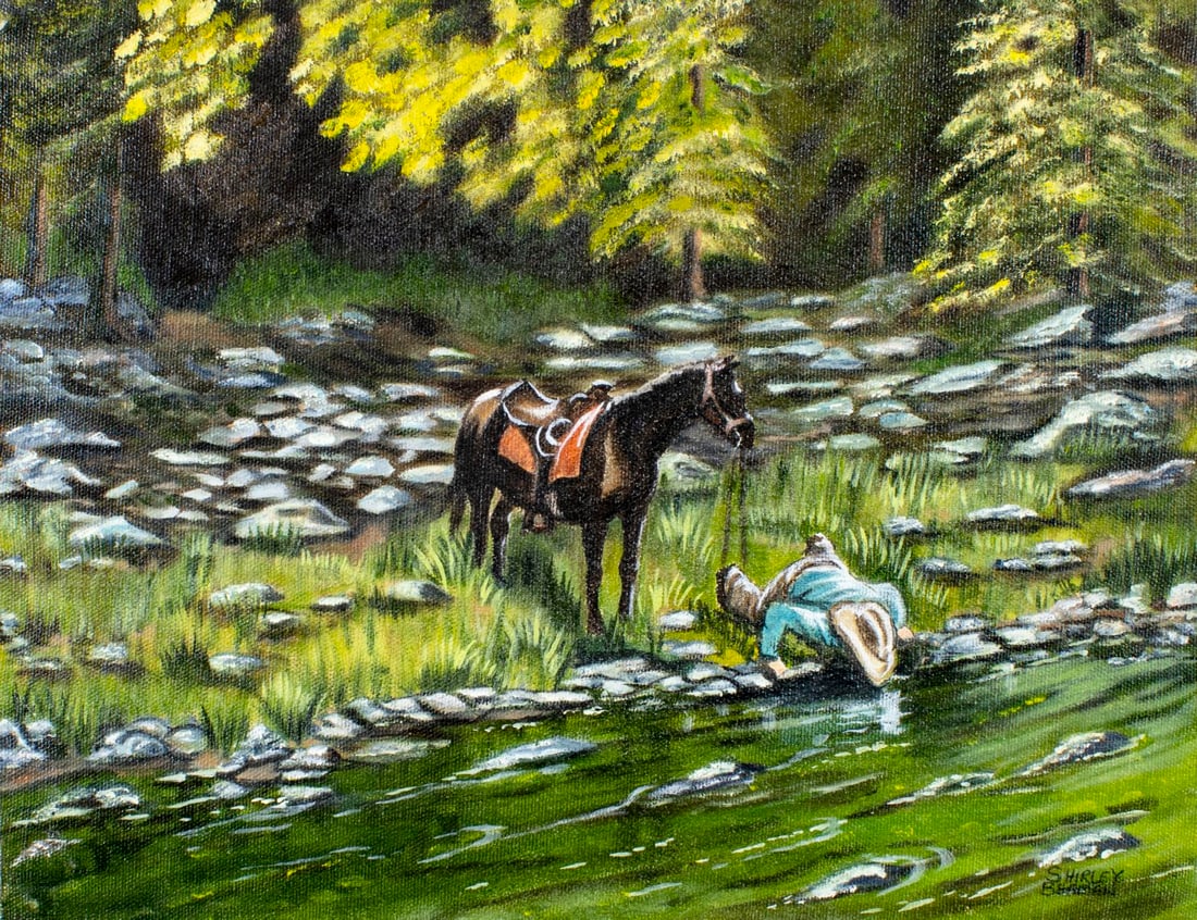 Shirley Beaman (US,20C) oil painting