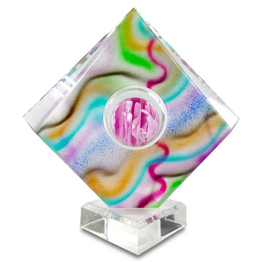 Shlomi Haziza, Acrylic Sculpture, Hand Signed with Letter of Authenticity.