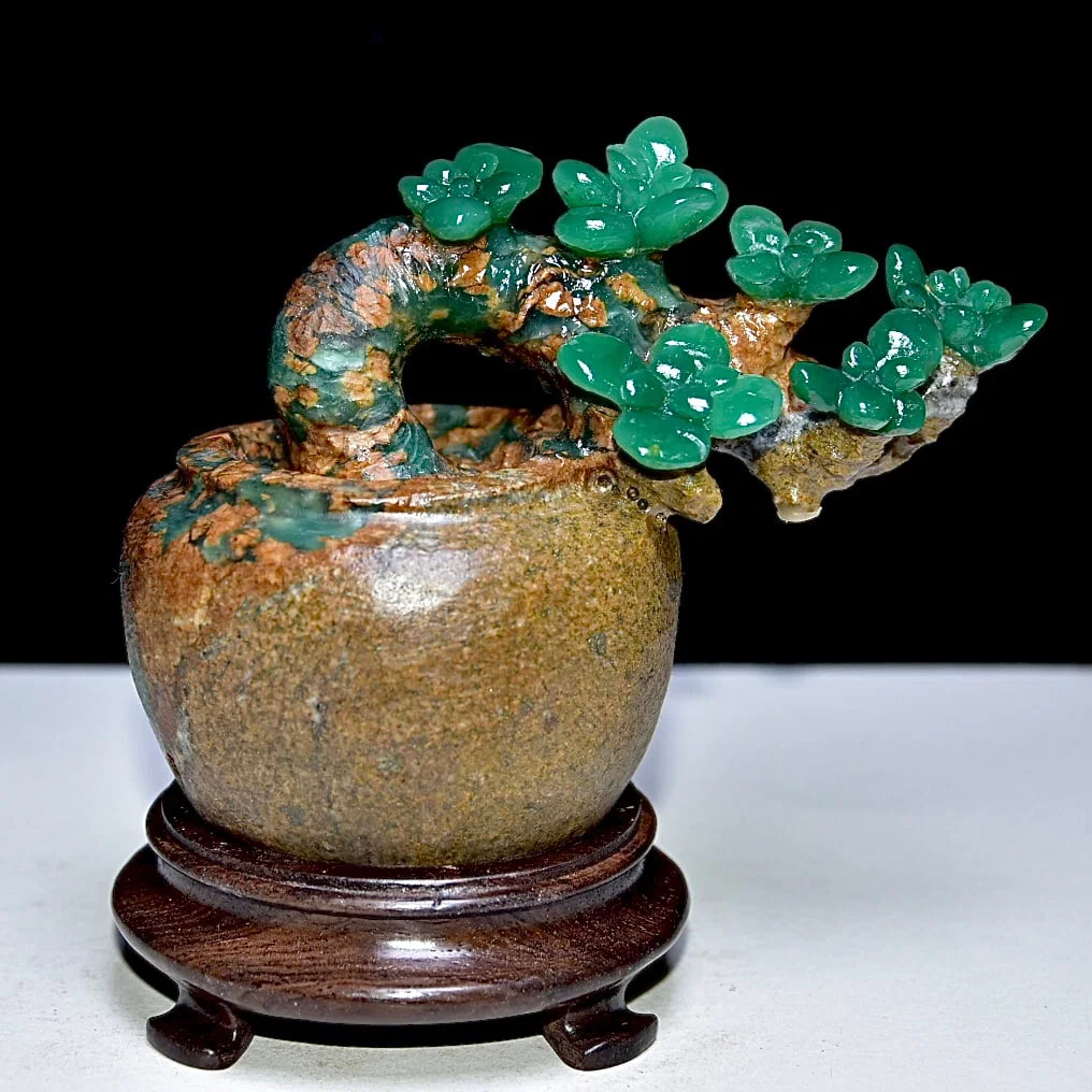 Shoushan Stone - Antique Wood Spring Ornaments