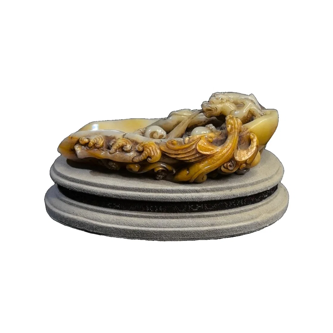 Shoushan Stone Dragon Brush Washer