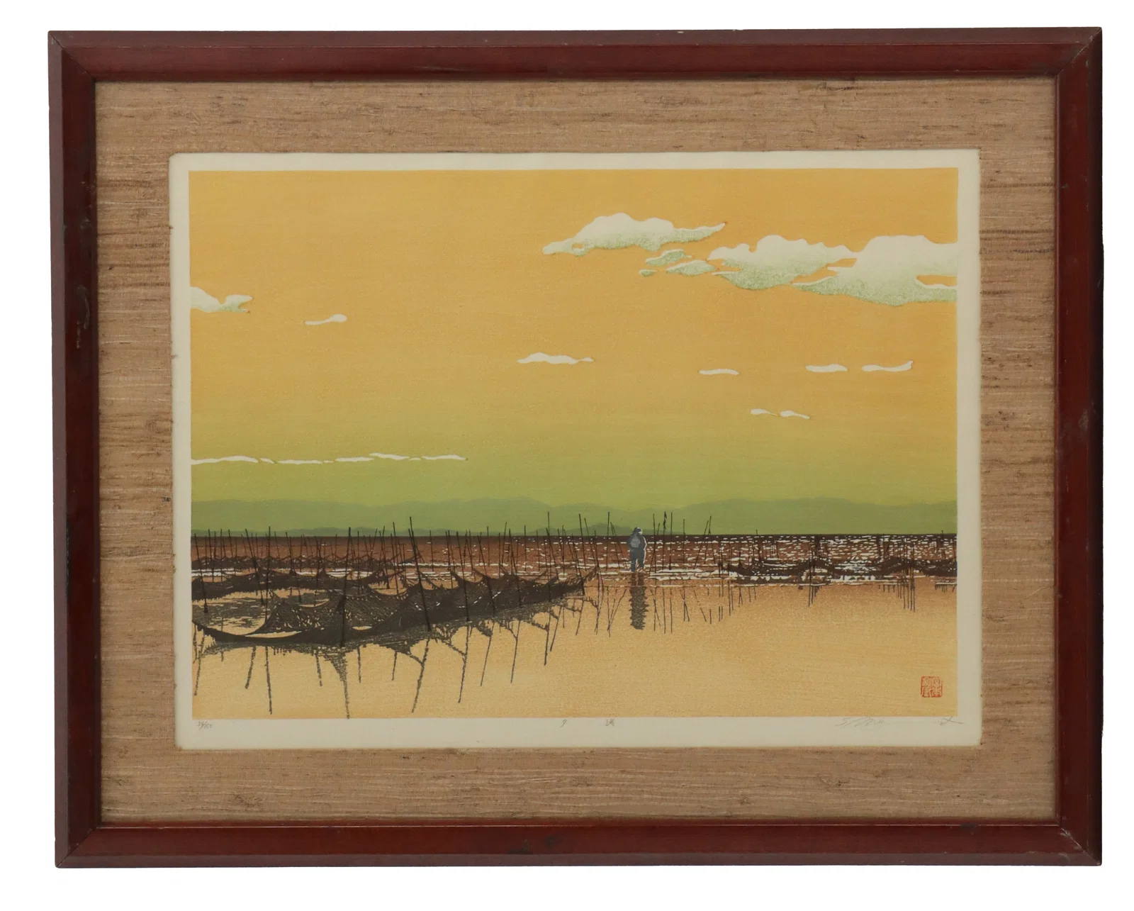 Shufu Miyamoto (Born 1950), Japanese Woodblock Print