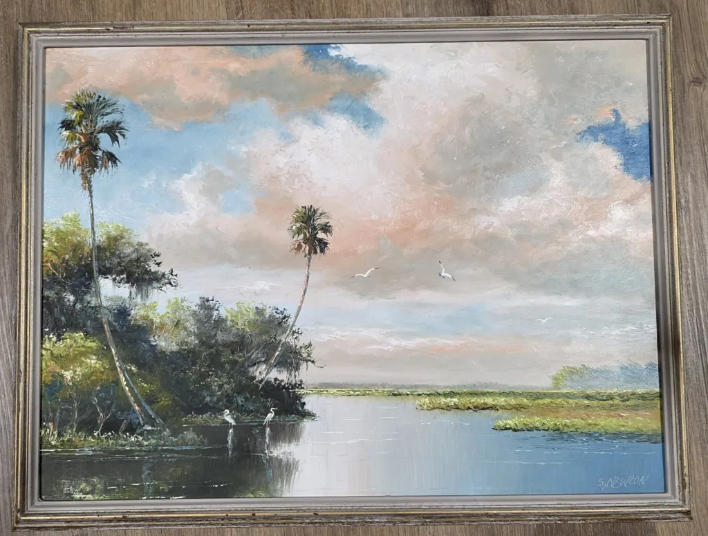 Signed Fl. Highwaymen Sam Newton Painting