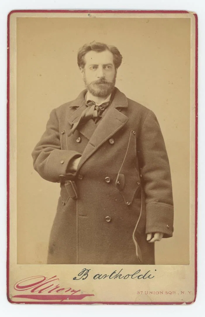 Signed Frederic Auguste Bartholdi Cabinet Photo