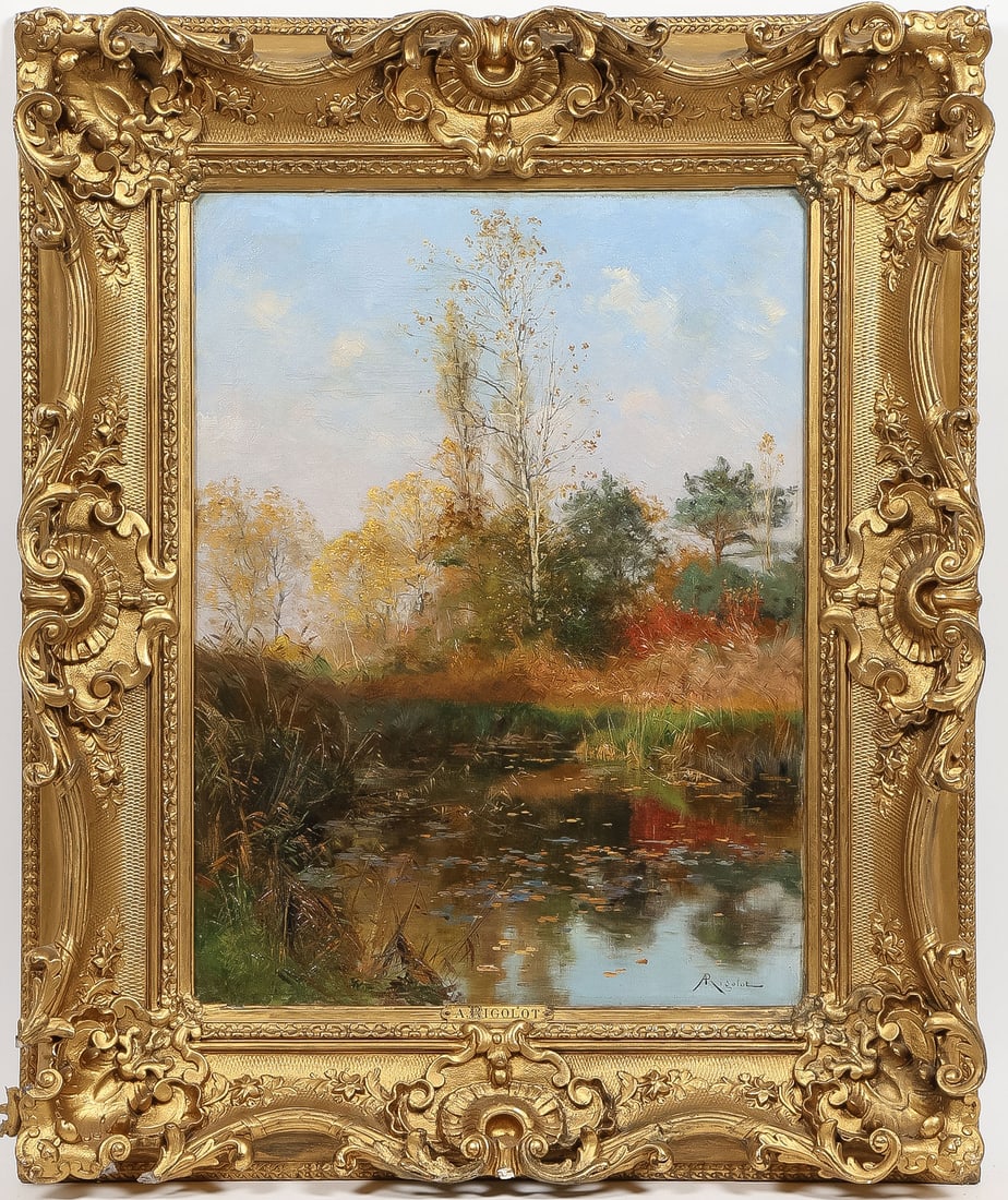 SIGNED FRENCH IMPRESSIONISTIC LANDSCAPE