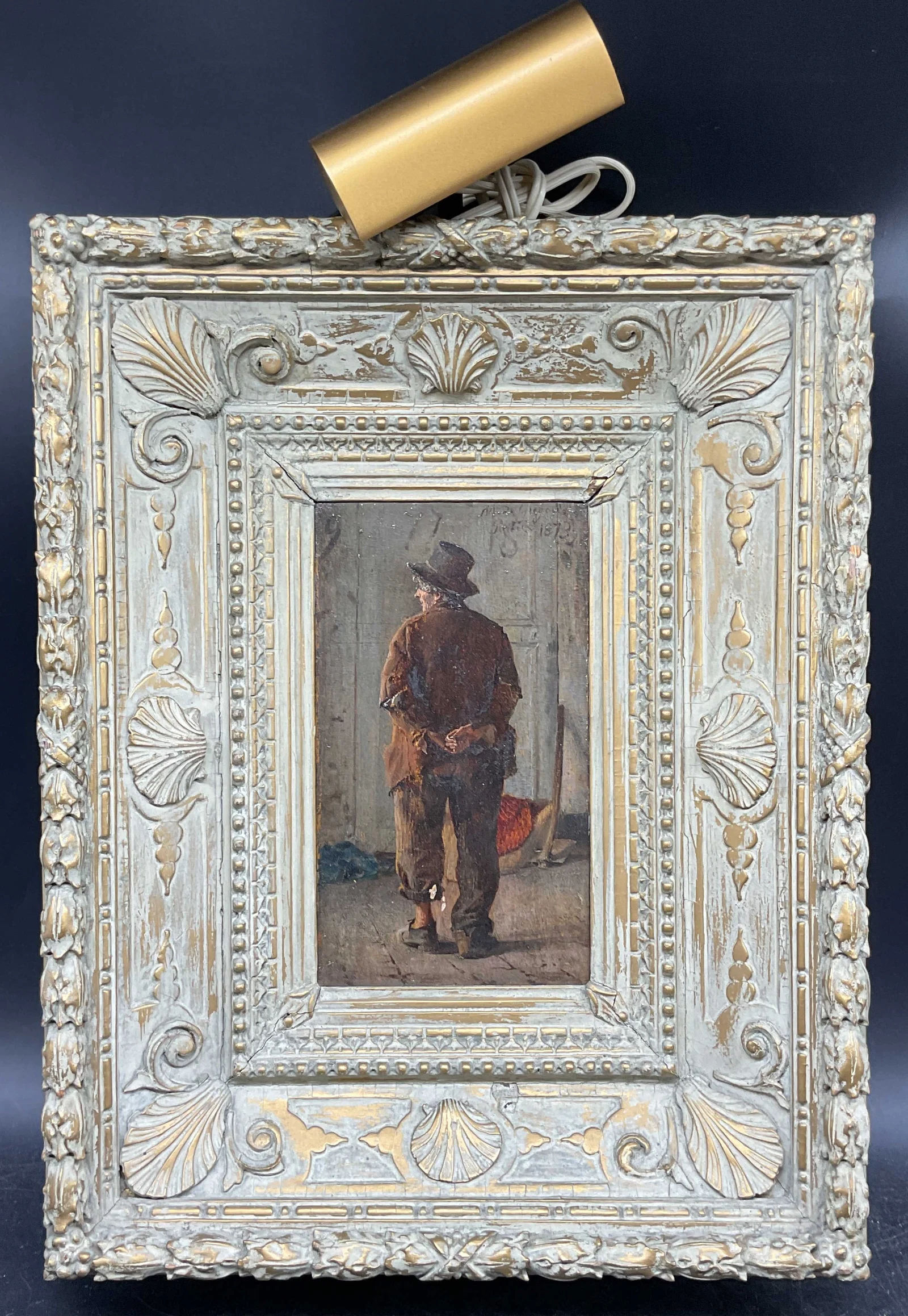 Signed Marco de Gregorio Man Oil Painting