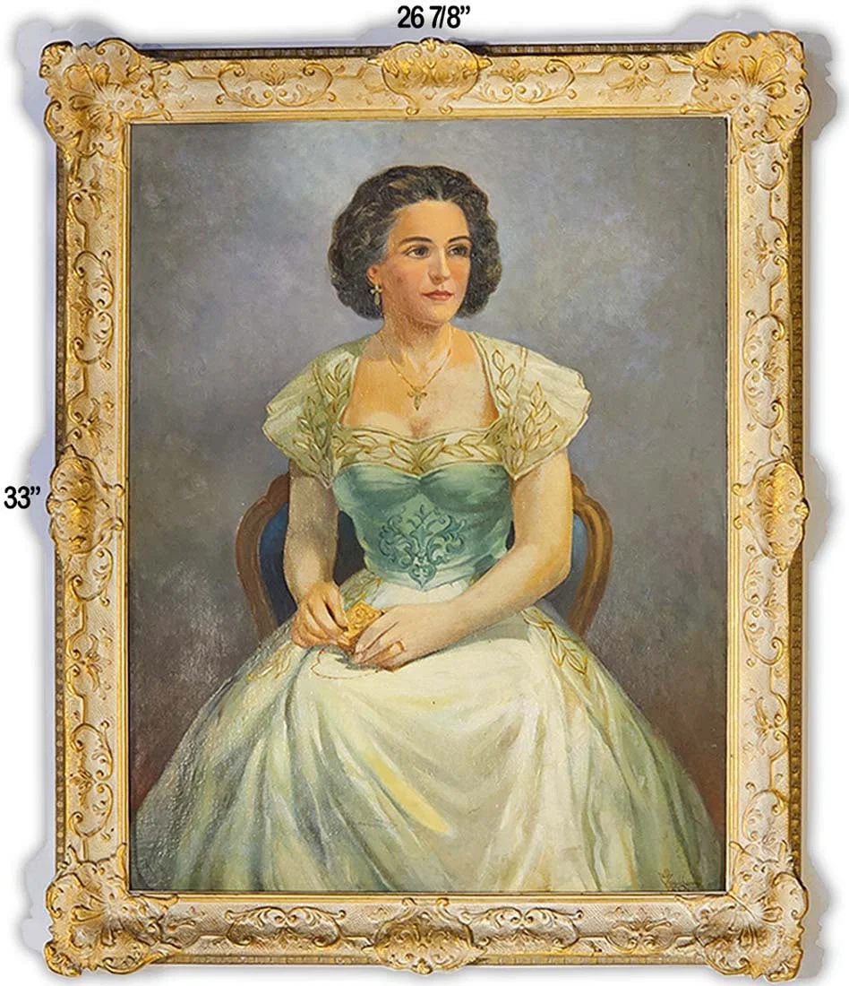 Signed Oil On Board Portrait Painting, Circa 1926
